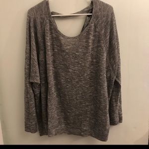 Lane Bryant Silvery-gray top